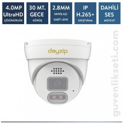 Dayzip DZ-4028AD 4mp ip Sesli ve Hoparlörlü  Dome Kamera